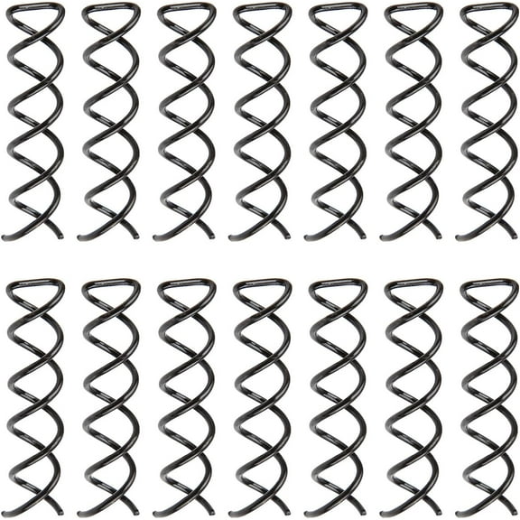 Spiral Hair Pin Spin Pin Spiral Hair Clip Spin Clip Bun Stick Pick for DIY Hair Style 20 Pack (Black)