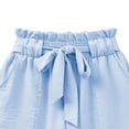 thumbnail image 5 of ATOGUTA Girl Shorts Size 5T-14 Kids Loose Elastic Waist Short Pants Teen Summer Casual Jorts Light Blue, 5 of 5