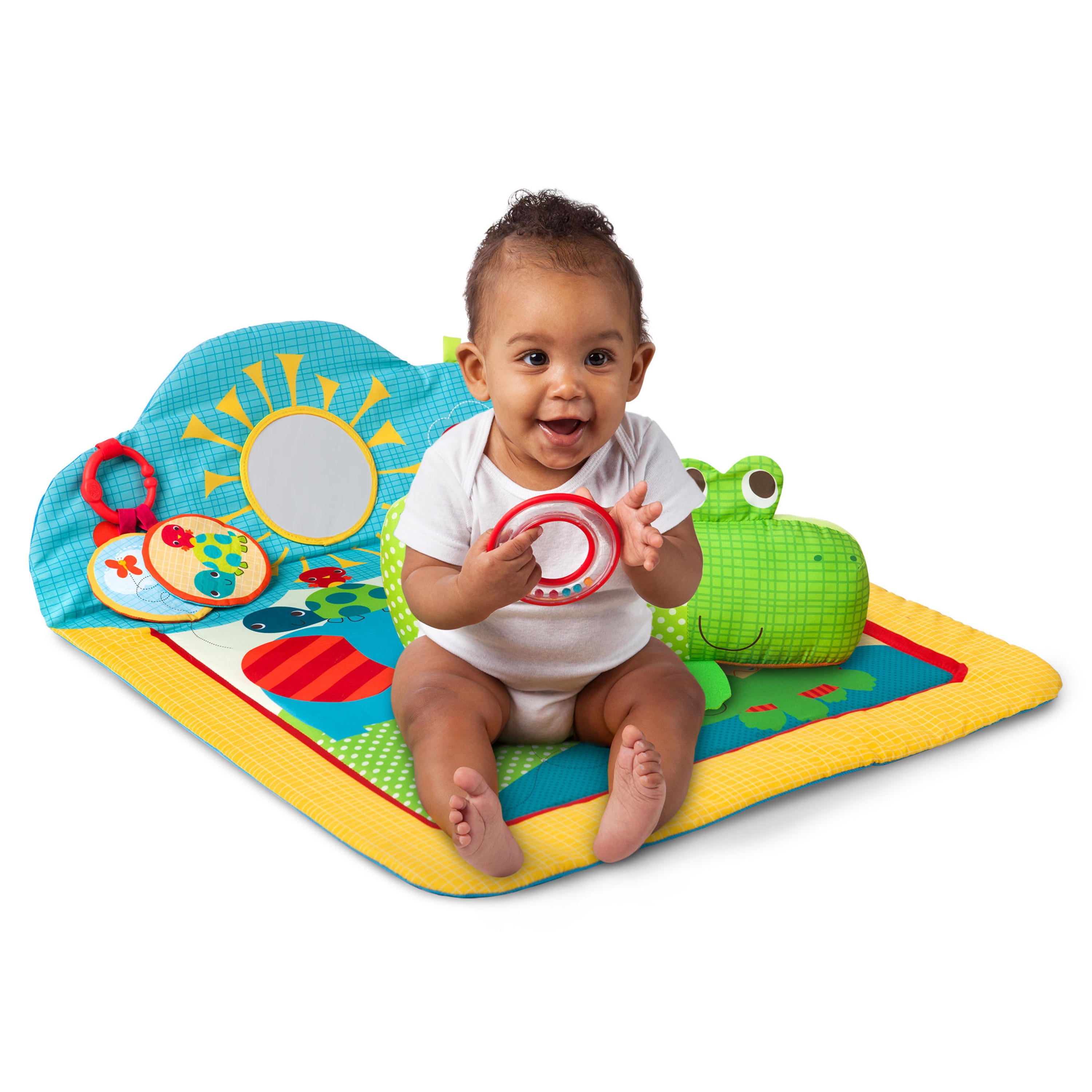 bright starts cuddly crocodile play mat