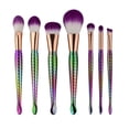thumbnail image 4 of 7x Maquilje Cosméticos Base Polvo de ojos Ojos bios Cepillo Kit Púrpura Baoblaze Cepillo del cepillo del maquillaje, 4 of 7