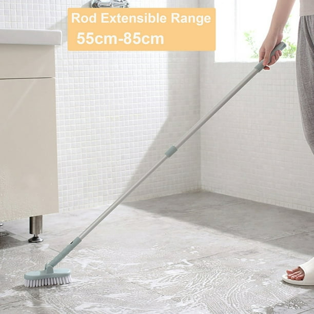 Brosse de nettoyage extensible portable pour carrelage de salle de bain