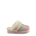 thumbnail image 2 of Wonder Nation Girls Scuff Slippers With Faux Fur Trim, 2 of 6