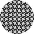 thumbnail image 1 of Ahgly Company Indoor Round Patterned Platinum Silver Gray Area Rugs, 3' Round, 1 of 6