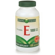 Spring Valley Vitamin E 1000 IU 100-Count Softgels