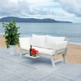 thumbnail image 4 of SAFAVIEH Emely Outdoor Patio Daybed, Grey/Beige, 4 of 5