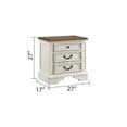thumbnail image 4 of 5Pc Queen Bedroom Set, Solid Wood Antique Queen Size Bed Frame with Button Tufted Upholstery Headboard, 5-Drawer Chest, Dresser, 3-Drawer Night Stand, Traditional Style Bedroom Furniture Set, White, 4 of 9