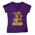 thumbnail image 5 of Country Girl Rodeo Women's V-Neck T-shirt Vintage Cowgirl, 5 of 7
