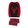 thumbnail image 3 of Odeerbi Christmas Pajamas for Family Holiday Long Sleeve Family Christmas Pajamas Matching Sets Dad Plaid Printed Tops Pants Set Two-Piece Sleepwear Xmas Family Matching PJs Set Multicolor, 3 of 3