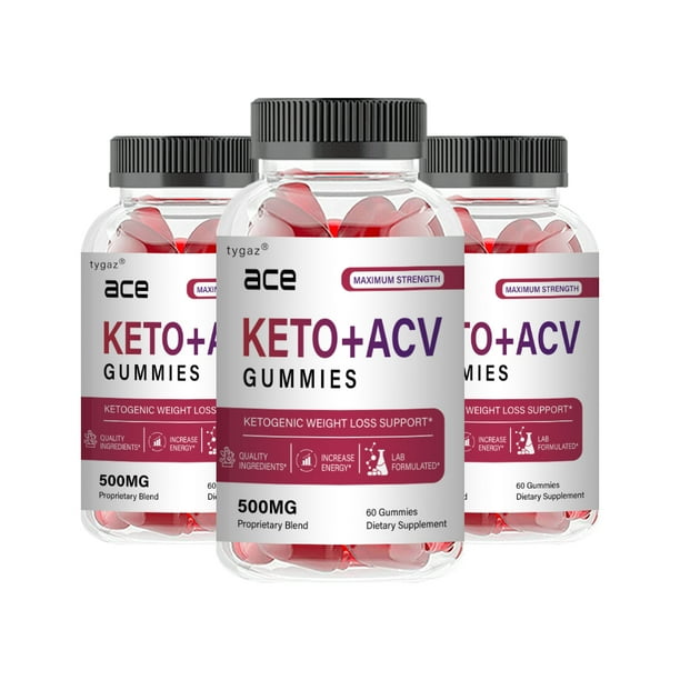 (3 Pack) Ace Keto Gummies - Ace Keto+ACV Gummies - Walmart.com