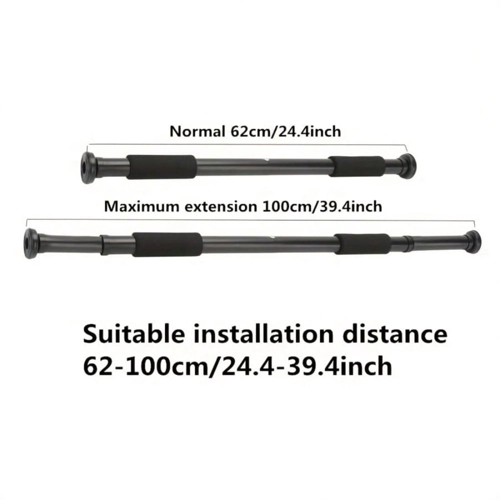 Adjustable No-Drill Doorway Pull Up Bar, Stainless Steel, 1 Pack