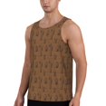 thumbnail image 2 of Daiia Western Cactus Printed Men's Quick Dry Fit Muscle Tank Top Slim-Fit Tank Workout Tank Top Lightweight Sports Tank Top-4X-Large, 2 of 7