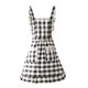 thumbnail image 1 of Ruffled Frill Apron for Women Adjustable Straps Sweet Bowknot Maid Dress Apron Pinafore for Kitchen Garden Florist Shop striped skirt burgun, 1 of 4