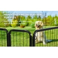 thumbnail image 5 of Bestpet Dog Playpen, 32 Inch Height 6 Panels Exercise Pen with Door, Indoor Outdoor Fence for Medium Large Pets, RV Camping Yard Black, 5 of 12