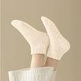 thumbnail image 6 of FAZVAOO Womens Fuzzy Socks Ankle Non Slip Velvet Thick Socks Beige, 6 of 6