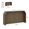 thumbnail image 3 of Gelloan 54.3" Wooden Fluted Long Console Table Entryway Table, Sofa Table for Entryway, Living Room, Couch, Hallway, or Office,Brown, 3 of 7