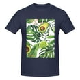 thumbnail image 4 of Bingfone Watercolor Green Tropical Men'S Loose Fit Short-Sleeve Pocket T-Shirt, 4 of 7