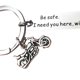 thumbnail image 3 of Sonducket Llavero personalizado con letras grabadas para conducir seguro, llavero de coche de acero inoxidable, llavero de regalo para marido y novio Ropa, zapatos y accesorios Miscelánea No.02 Sonducket JJ20577-02, 3 of 4