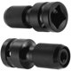 thumbnail image 1 of Paquete de 2 adaptadores de vaso hexagonal de 1/2" cuadrado a 1/4", convertidor de mandril de trinquete de impacto de liberación rápida y vaso portapuntas de destornillador, 1 of 5