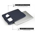 thumbnail image 3 of Czcpp Housse d'Ordinateur Portable 11 Pouces Étui Mince Imperméable avec Poche avant Poignée Rétractable pour MacBook Air Chromebook 11,6 Pouces, Bleu Marine, 3 of 4