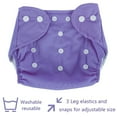 thumbnail image 4 of EUWBSSR 7 PCS Multicolor Reusable Baby Infant Nappy Cloth Diapers Soft Washable Size Adjustable, 4 of 9