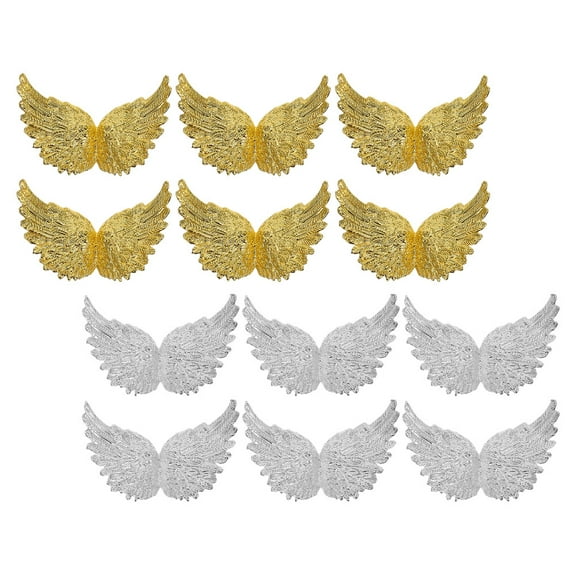 HOMEMAXS 12 Pcs Small Angel Wings for Crafts Mini Beetle Sculpture Cartoon