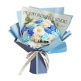 thumbnail image 1 of Regalo para el Día de la Madre Arreglo Floral para el Día de la Madre para Fiesta de Bodas Día de la Enfermera azul, 1 of 9