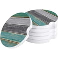thumbnail image 1 of FMSHPON Green and Gray Rustic Wood Grain Set of 2 Car Coaster for Drinks, Absorbent Ceramic Stone Coasters Cup Mat with Cork Base for Home Kitchen Room Coffee Table Bar Decor, 1 of 5