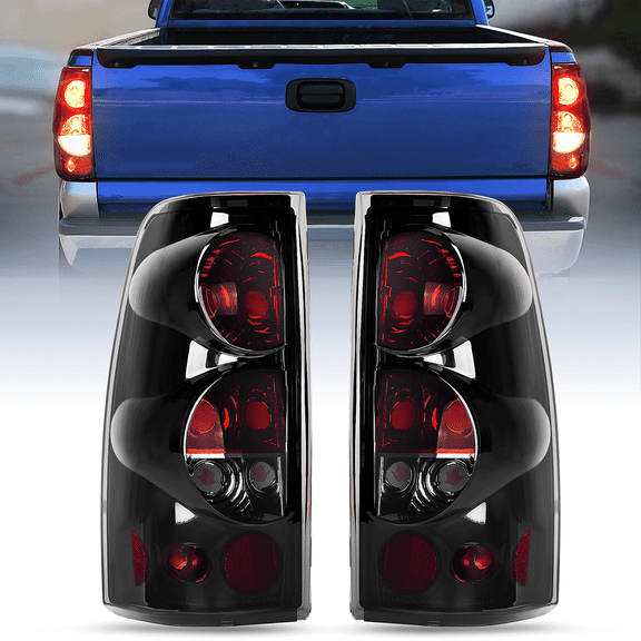 Nilight Taillight Assembly for 1999 2000 2001 2002 2003 2004 2005 2006 2007 Chevy Silverado 1500 2500 3500 1999-2002 GMC Sierra Rear Lamp Replacement with Classic Body OE Style