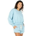 thumbnail image 3 of Celebrity Pink Women's and Women's Plus Oversized Boyfriend Sweatshirt, Sizes XS-4X, 3 of 5