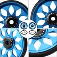 thumbnail image 1 of WHAMVOX 1Ensemble Vélo Pliant Bleu Roue Facile Alliage d'Aluminium Roue Auxiliaire Durable pour, 1 of 6