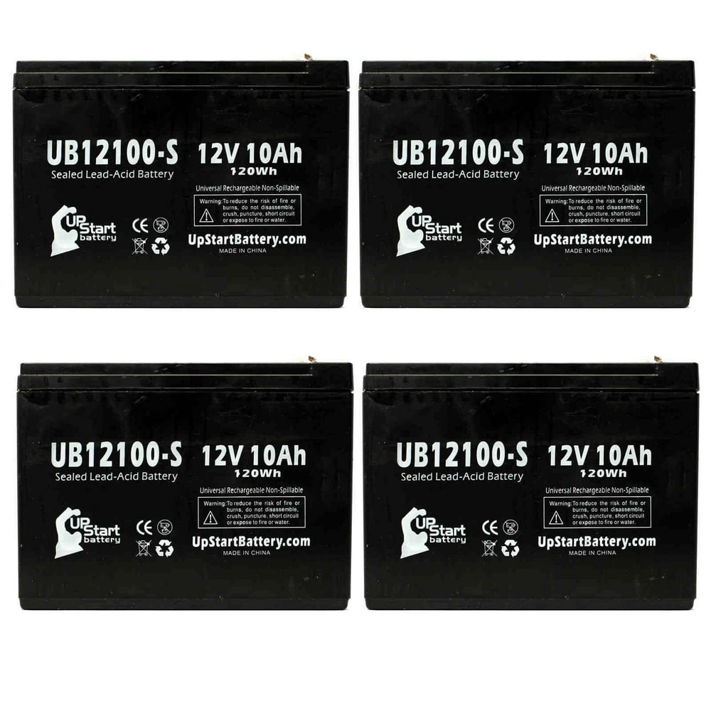 4x Pack Neuton Mowers CE5 Battery Replacement UB12100S Universal