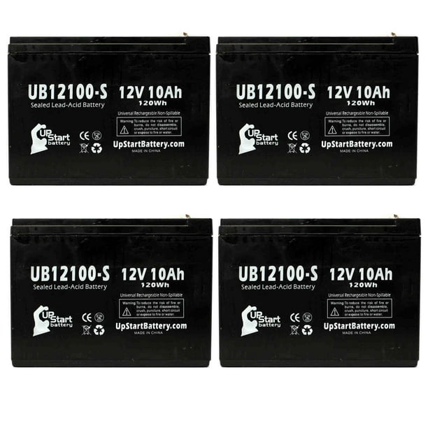 4x Pack Neuton Mowers CE5 Battery Replacement UB12100S Universal
