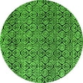thumbnail image 1 of Ahgly Company Indoor Round Abstract Green Modern Area Rugs, 5' Round, 1 of 4