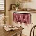thumbnail image 4 of Talqzovs Valance Curtains,Velvet Short Curtain Window Treatment for Bedroom Living Room Kitchen 57x17.7in, 4 of 7