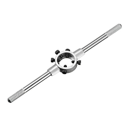 

Uxcell 25mmx9mm Metric M7-M9 Round Die Stock Holder Wrench Nickel Plated with Knurled Handle
