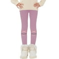 thumbnail image 2 of Coerni Toddler Girls Thermal Fleece Lined Leggings Warm Winter Yoga Pants for Kids Toddlers Youth Thick Plush Insulation Tights, 2 of 8