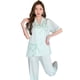 thumbnail image 5 of Pijamas de seda de hielo para mujer, pantalones de verano de manga corta, ropa de hogar de alta gama para primavera y otoño, 5 of 5