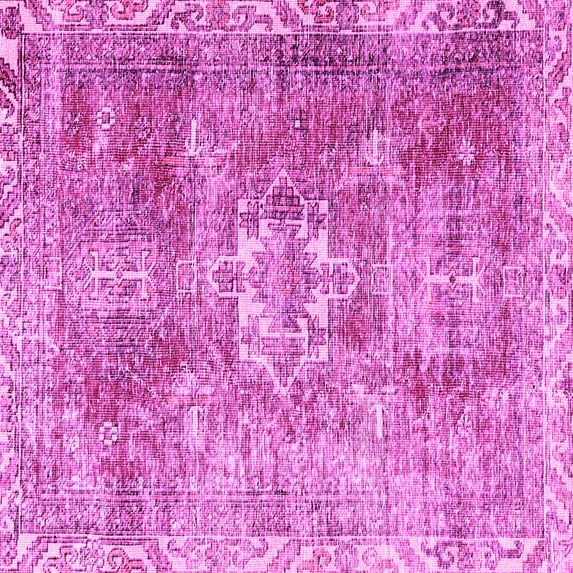 Ahgly Company Indoor Square Persian Pink Traditional Area Rugs, 8' Square