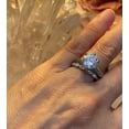 thumbnail image 4 of Ivy & Bauble White Gold Plated Simulated Diamond CZ Art Deco Wedding Ring Band, Size 9, 4 of 5