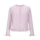 thumbnail image 5 of Cárdigan de punto para mujer, color liso, cuello redondo, suéter con botones, cárdigan, top para mujer, 5 of 9