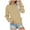 01# Khaki, variant on Crewneck Sweatshirts for Women No Hood Fall Casual Long Sleeve Pullover Tops Loose Sweatshirt with Pocket Light Brown M