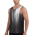 thumbnail image 2 of Logiee Monochrome Abstract Lines Print Men's Workout Tank Top,Quick Dry Workout Tank Top,Gym Muscle Tee,Fitness Bodybuilding Sleeveless T Shirt-Small, 2 of 7