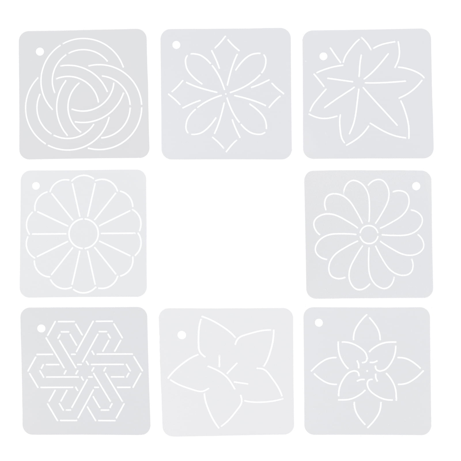 DABLINE 13 Pcs Quilting Template Set Includes 8 Quilting Templates, Quilting Frame, Quilting Gloves, and Quilting stickers. Free Motion Quilting