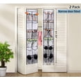 thumbnail image 2 of Organizador de zapatos MISSLO para colocar sobre la puerta, 12 bolsillos grandes de malla, 2, 2 of 7