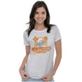 thumbnail image 4 of New Mexico NM Zia Sun Flag Smurfs Women's T Shirt Ladies Tee Brisco Brands S, 4 of 5
