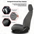 thumbnail image 6 of Egamige Car Seat Covers, Universal Fit, with Lumbar Support, Waterproof Leather, Front and Rear Seat Covers, Fits Most Cars, 5-Piece Set, 6 of 10