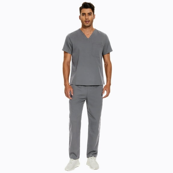 Premium Operating Room Clothing for Male and Female Surgeons Short Sleeve Surgical Scrubs Set for High-End Medical Procedures
