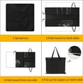 thumbnail image 3 of Black And White Ink Flower Outdoor Picnic Blanket, Foldable Waterproof Beach Mat, Portable Beach Blanket for Beach Camping, Hiking, Family Concerts, 3 of 7