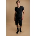 thumbnail image 5 of Men's Cottonique M17721 Latex Free Organic Cotton V-Neck T-Shirt (Black M), 5 of 5