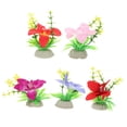 thumbnail image 5 of OUNONA 5-Pack Colorful Sushi Plates with Artificial Orchid Flower Accents for Restaurant, Home, Hotel Tableware and Decor, 5 of 7